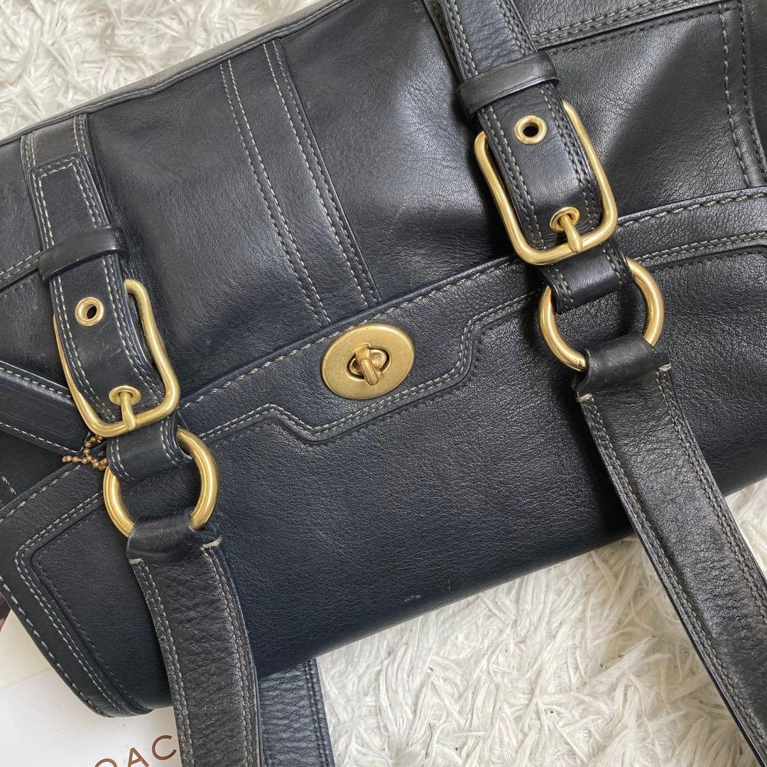 vintage coach old archive y2k ミニボストン 黒 - メルカリ