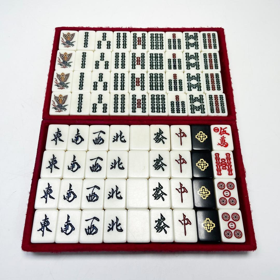 極希少 ミズノ丸一 麻雀牌 背黒 家紋 法悦 - メルカリ