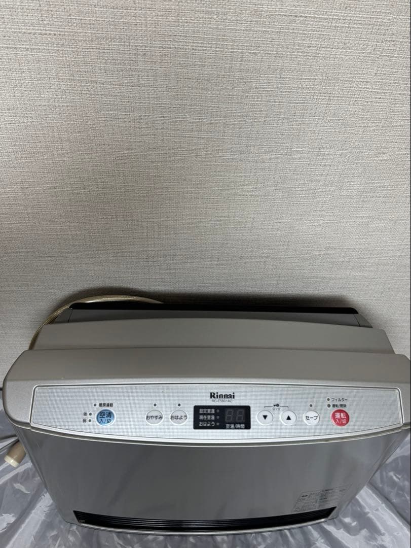 Rinnai RC-E5801TAC ガスファンヒーター ガスホース付き