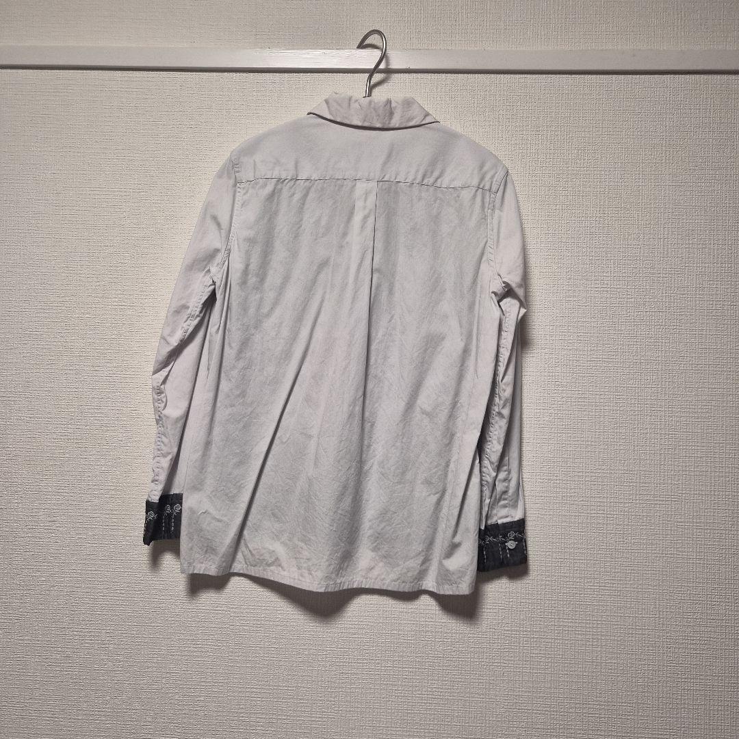 トリココムデギャルソン 丸襟ブラウス ライトグレー