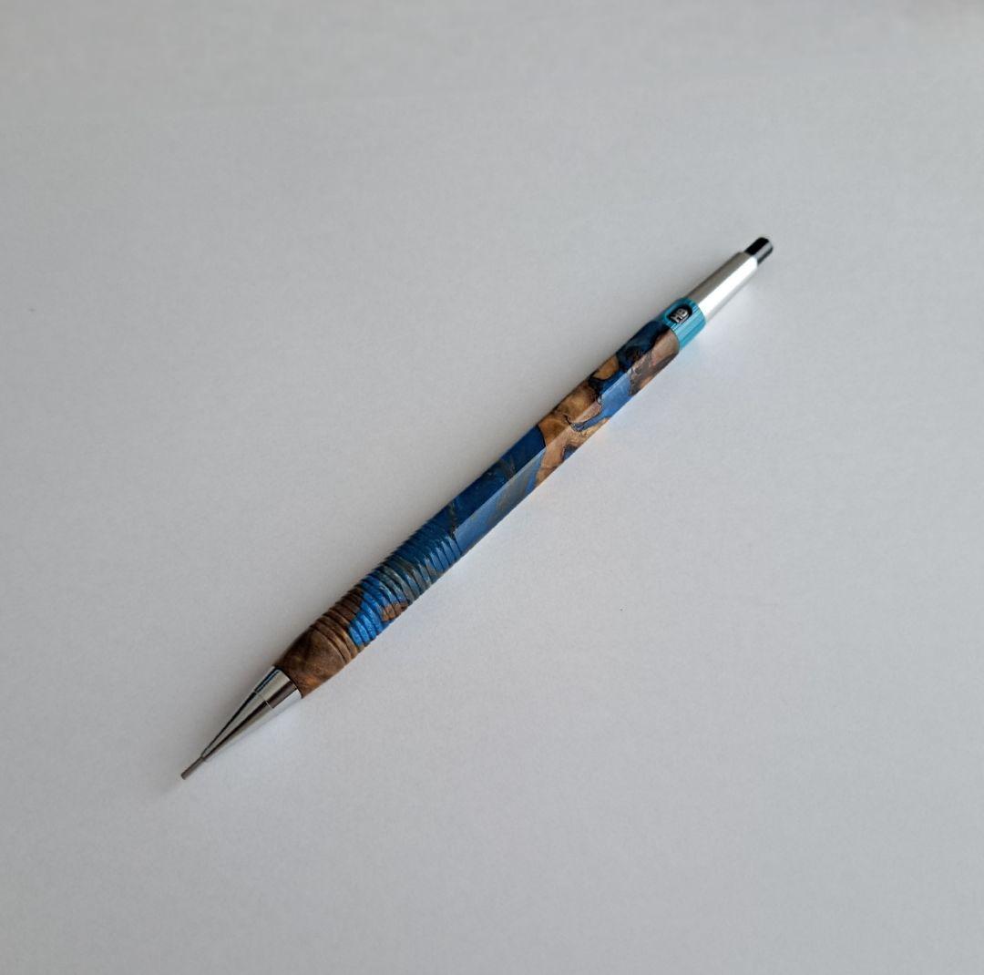 期間限定販売】緑陽工房 pg5 シャーペン カスタム軸 スタビ 青 廃盤 廃