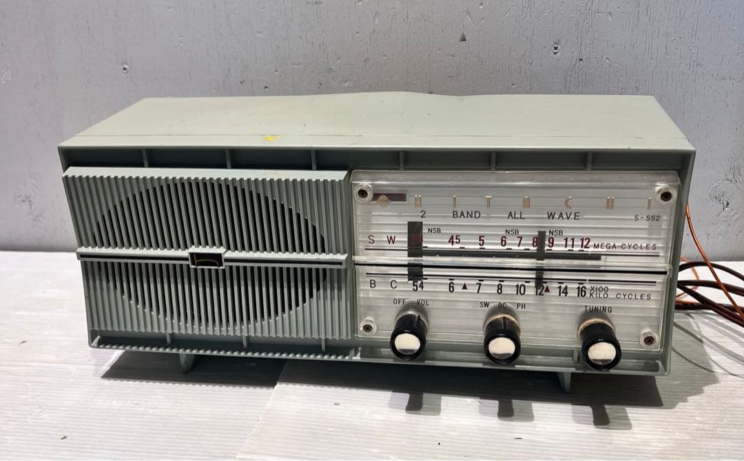 可動品 希少 日立 HITACHI 真空管ラジオ S-552 AM/SW - メルカリ