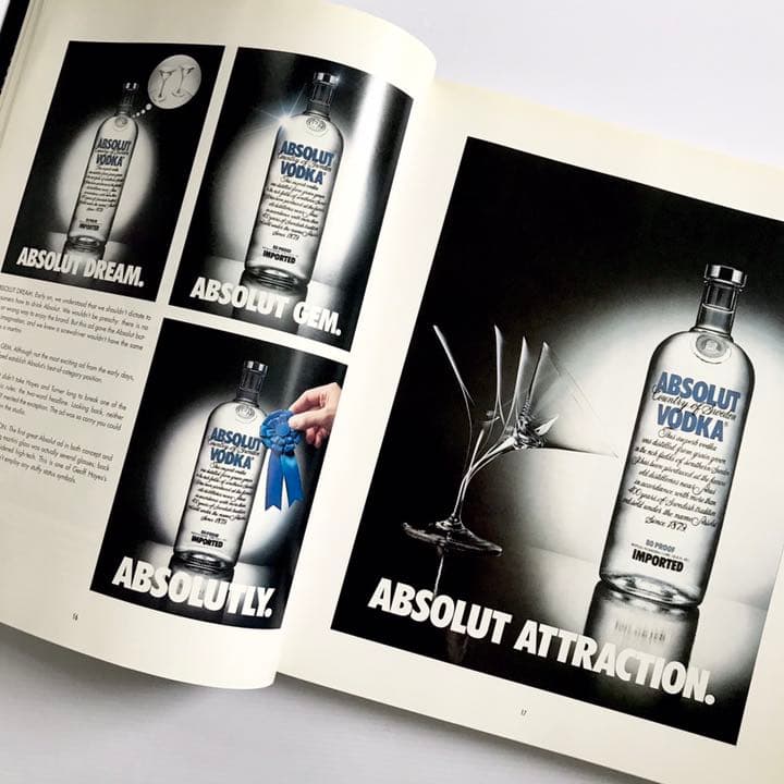 ABSOLUT BOOK アブソルートウォッカ 広告デザイン集 洋書 アート