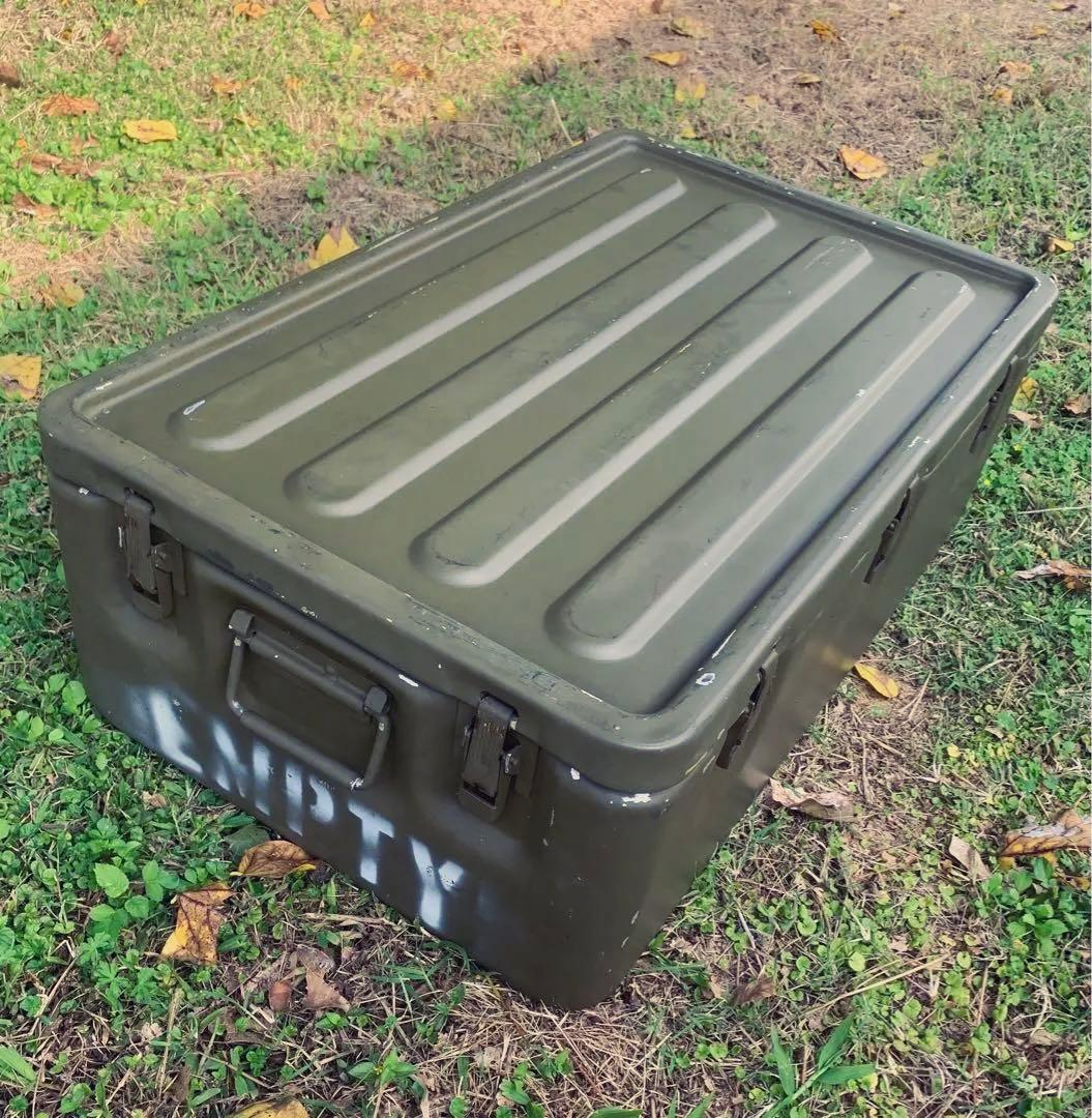ミリタリー アルミコンテナ 米軍 払下げ 放出品 美品 アウトドア 車載