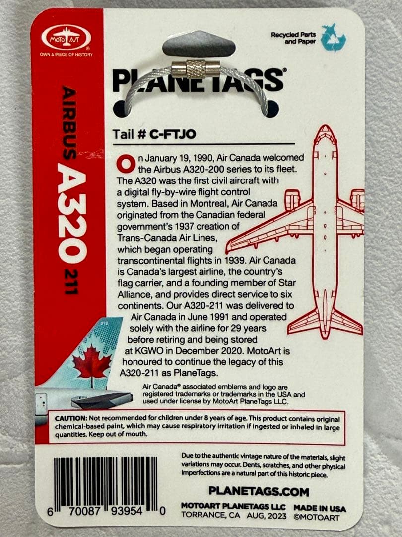 エアカナダA320 PLANETAGS C-FTJO - メルカリ