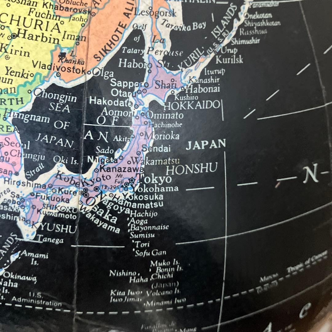 ビンテージ】ブラックオーシャン地球儀 アメリカ買付品60年代70年代
