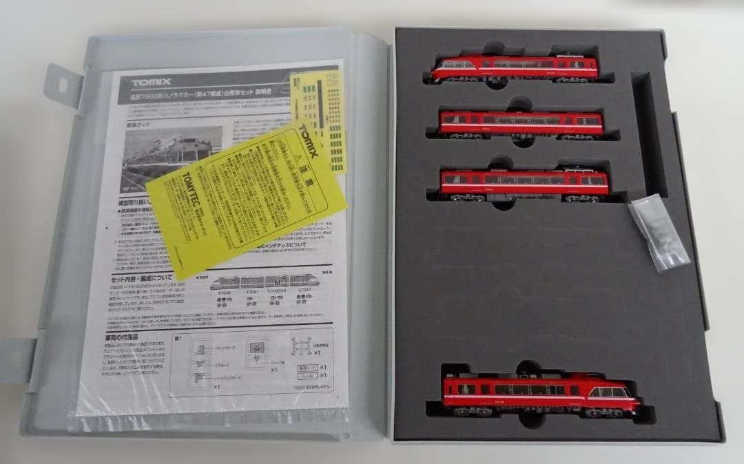 名鉄7000系パノラマカー(第47編成)白帯車　TOMIX 98429 美品 TOMIX 名鉄7000系 パノラマカー（第47編成）白帯車 : なみとの風