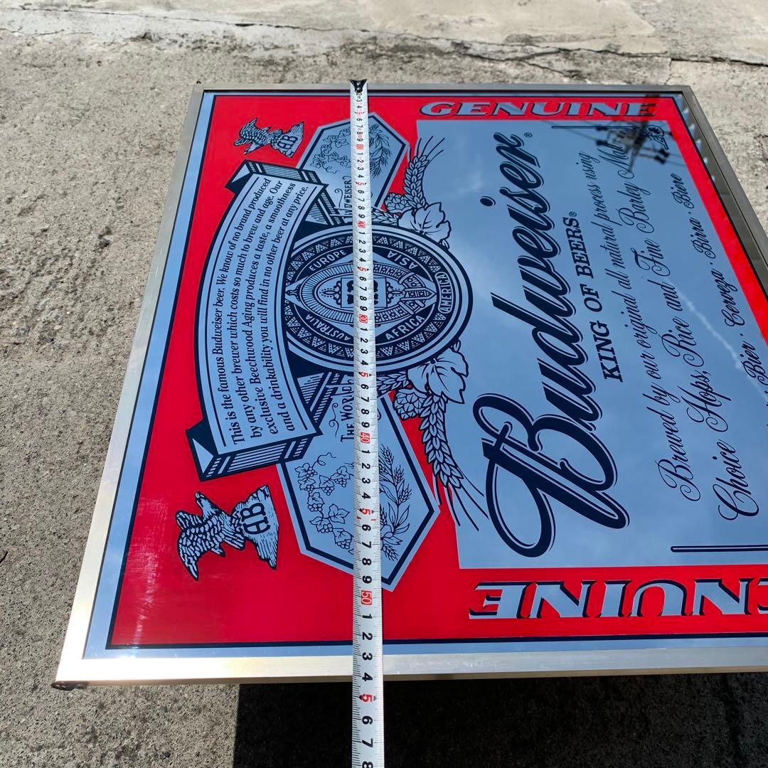 54×46cm バドワイザー パブミラー Budweiser 鏡