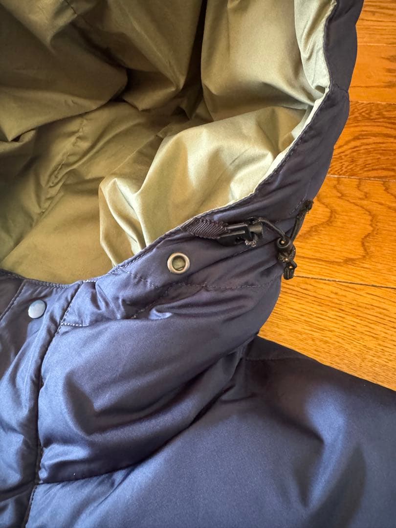 ぐ*ぅ様 シュプリーム ネイビー フード付きダウンパーカー - メルカリ