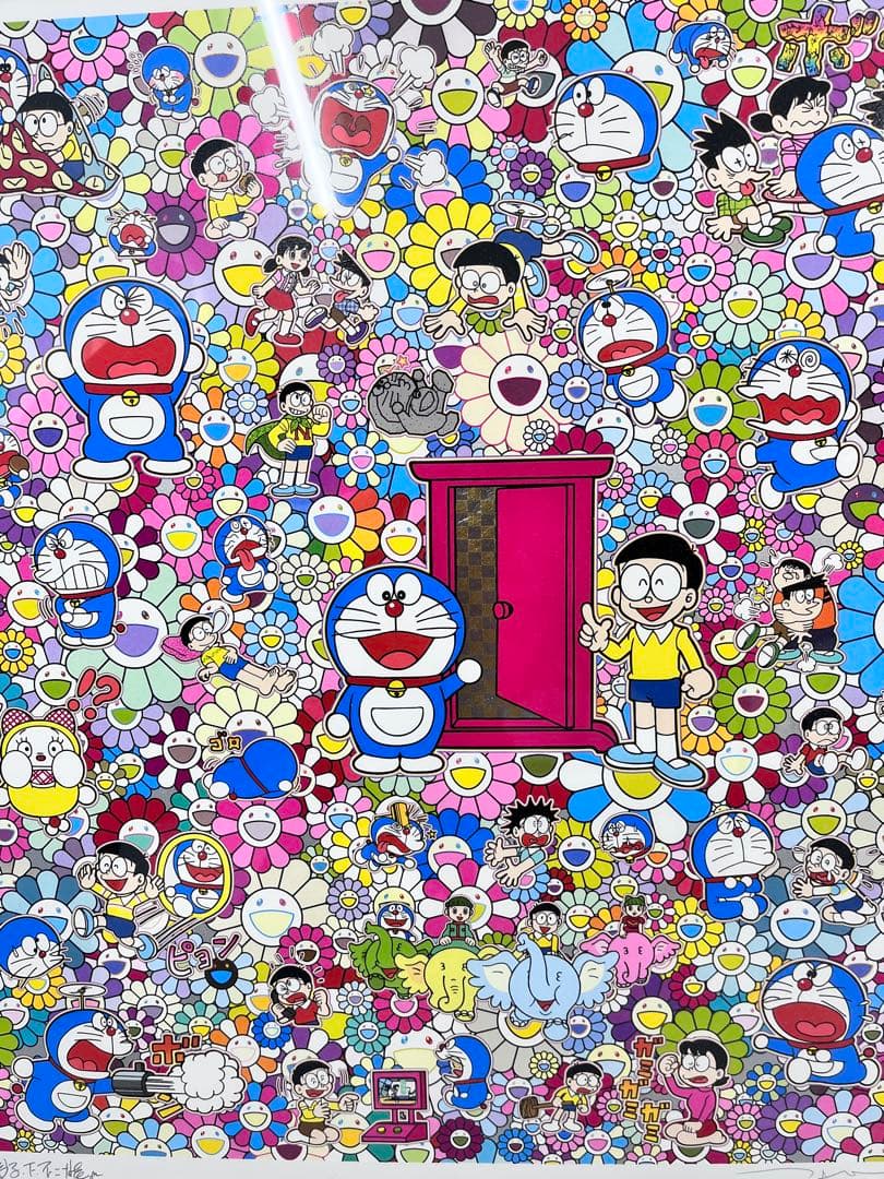 村上隆 TAKASHI MURAKAMI 額付きドラえもん どこでもドア