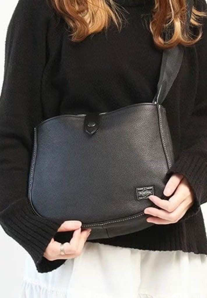 PORTER レザー CISCO シスコ ショルダーバッグ 黒 - メルカリ