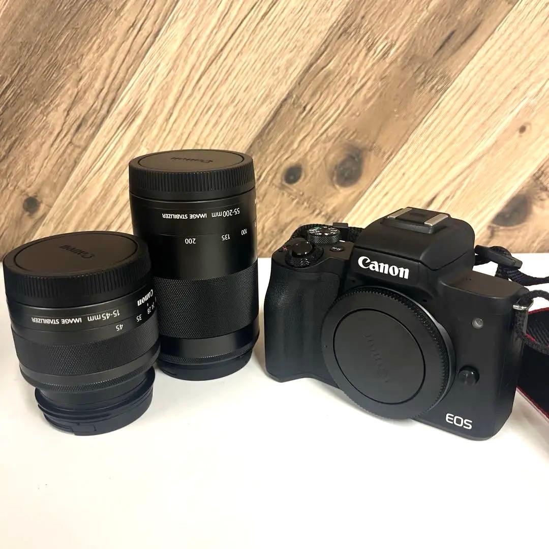 【美品】Canon EOS M レンズ2本セット 格安レンタル] CANON（キヤノン） EOS Kiss M ダブルレンズキット