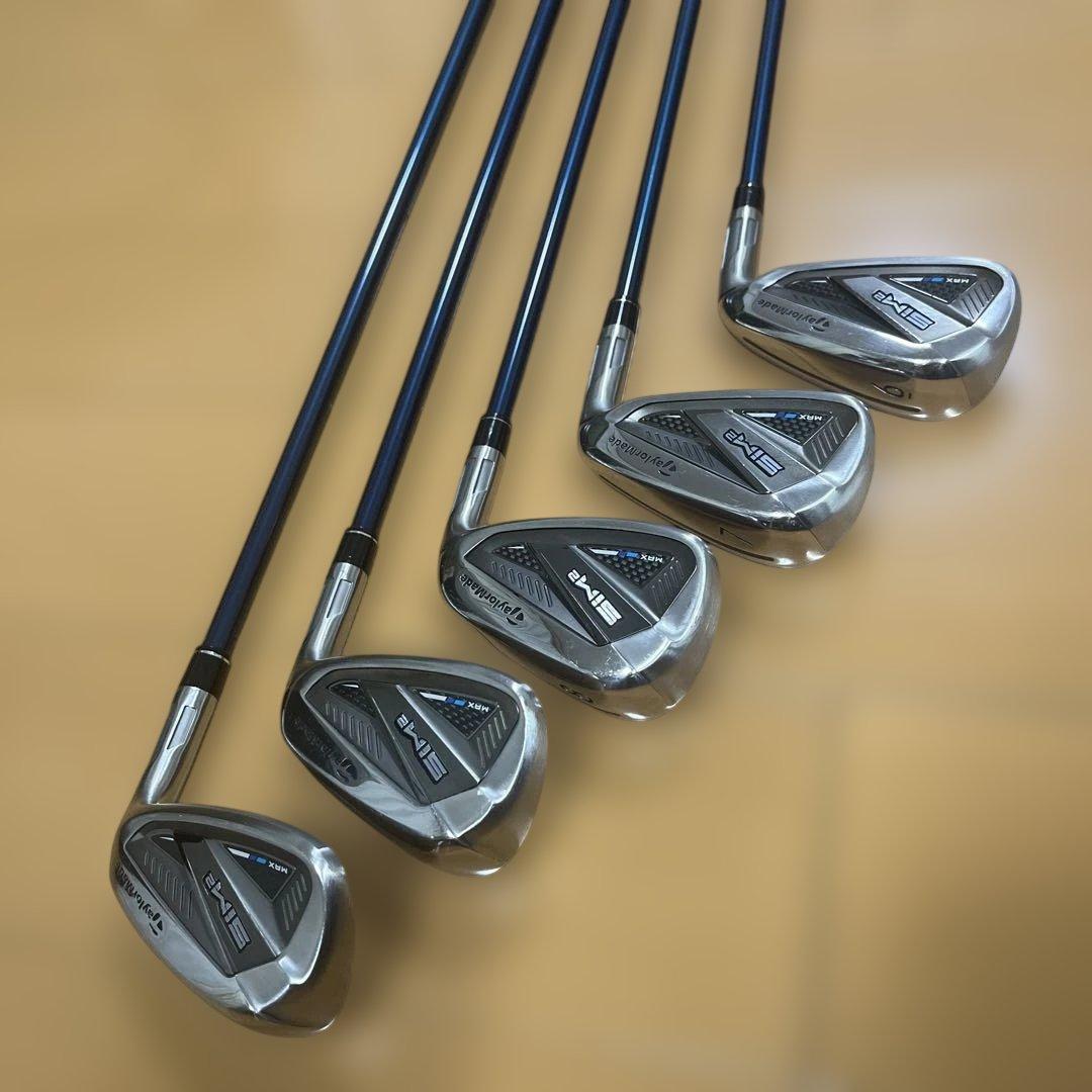 TaylorMade SIM2 MAX アイアン　6-9.P 5本　S