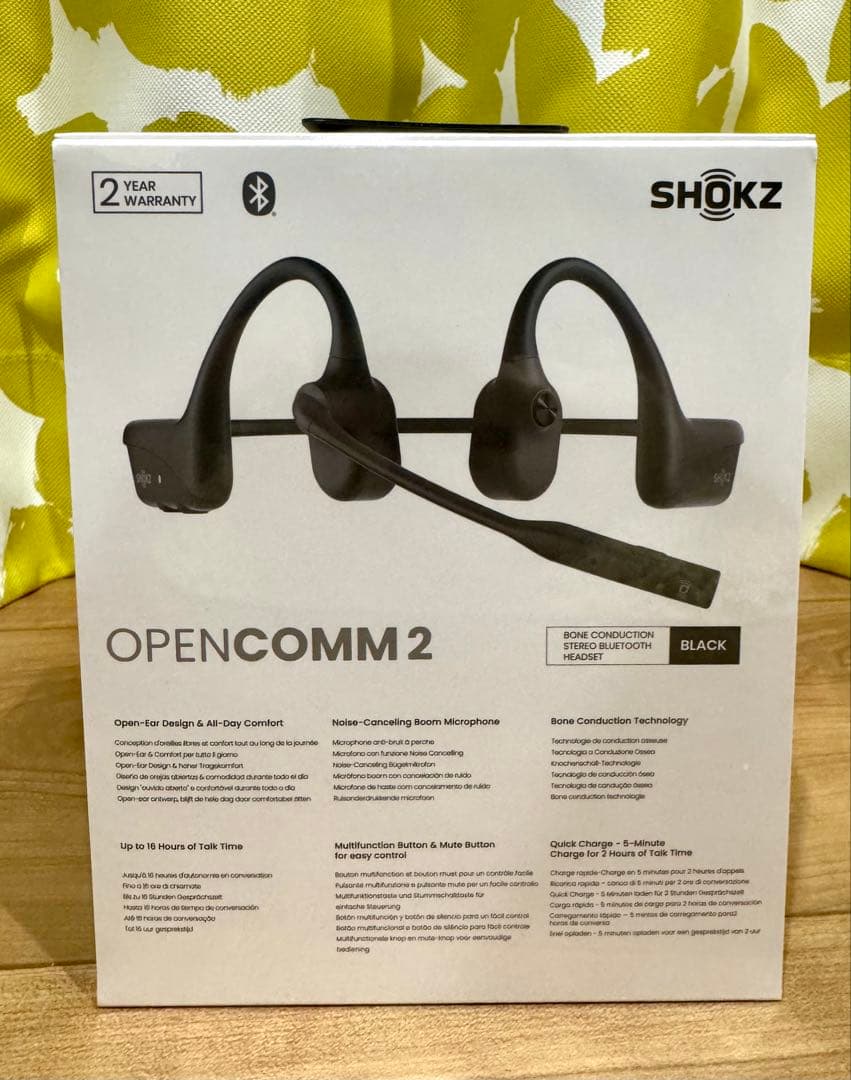 新品未開封 SHOKZ OPENCOMM2 ブラック Bluetooth対応 - メルカリ
