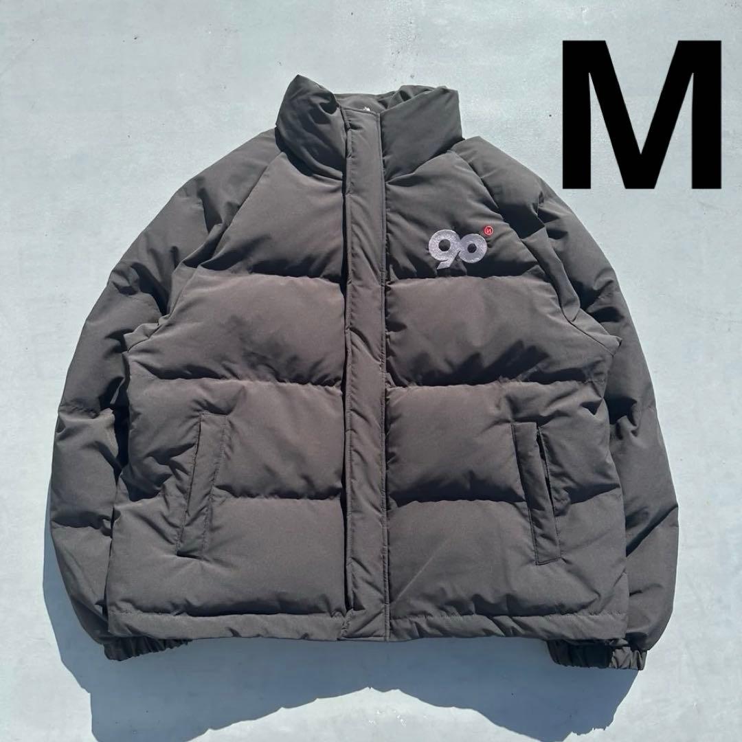 9090 90 Logo Rich Puffer Jacket Black M