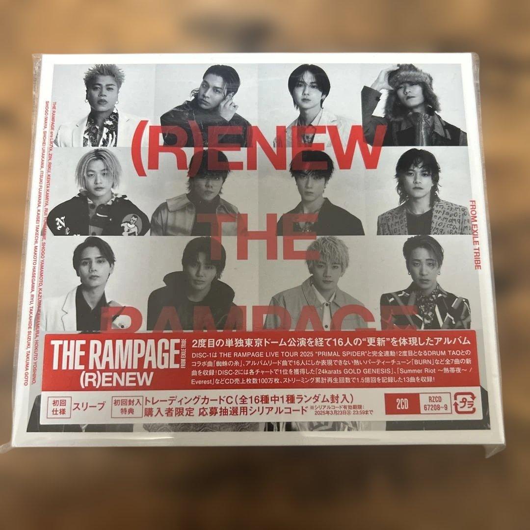THE RAMPAGE (R)ENEW CD 2枚組 新品 吉野北人 トレカ付き - メルカリ