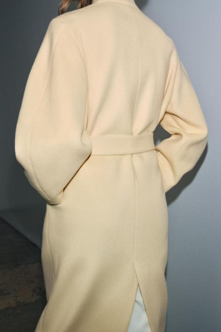 新品！ZARAのオーバーサイズウール混紡コート XSサイズ - メルカリ