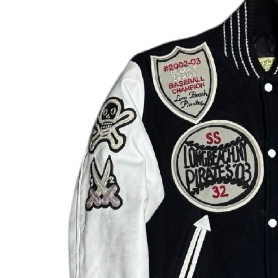 稀少 HEWITT MFG パイレーツ セミデコ 袖革 スタジャン サイズ40