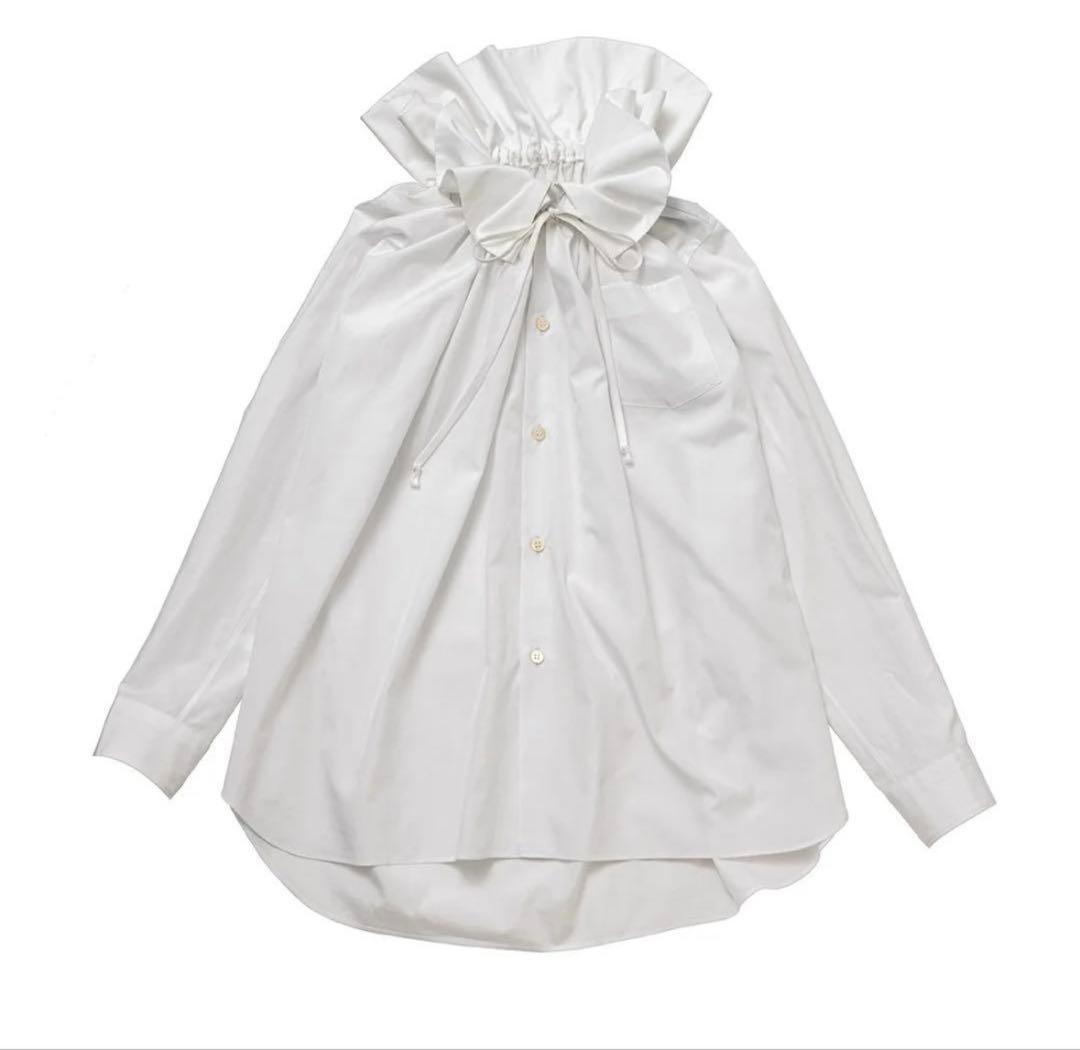 【いいこ】23ss コムデギャルソンコムデギャルソン 白　ブラウス COMME des GARCONS（シャツ/ブラウス(長袖/七分) ・ ホワイト/白色系