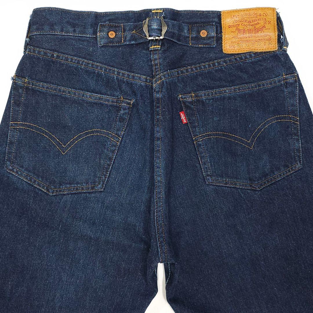 濃紺！米国製リーバイス☆201XXヴィンテージ復刻ジーンズ32ビッグE