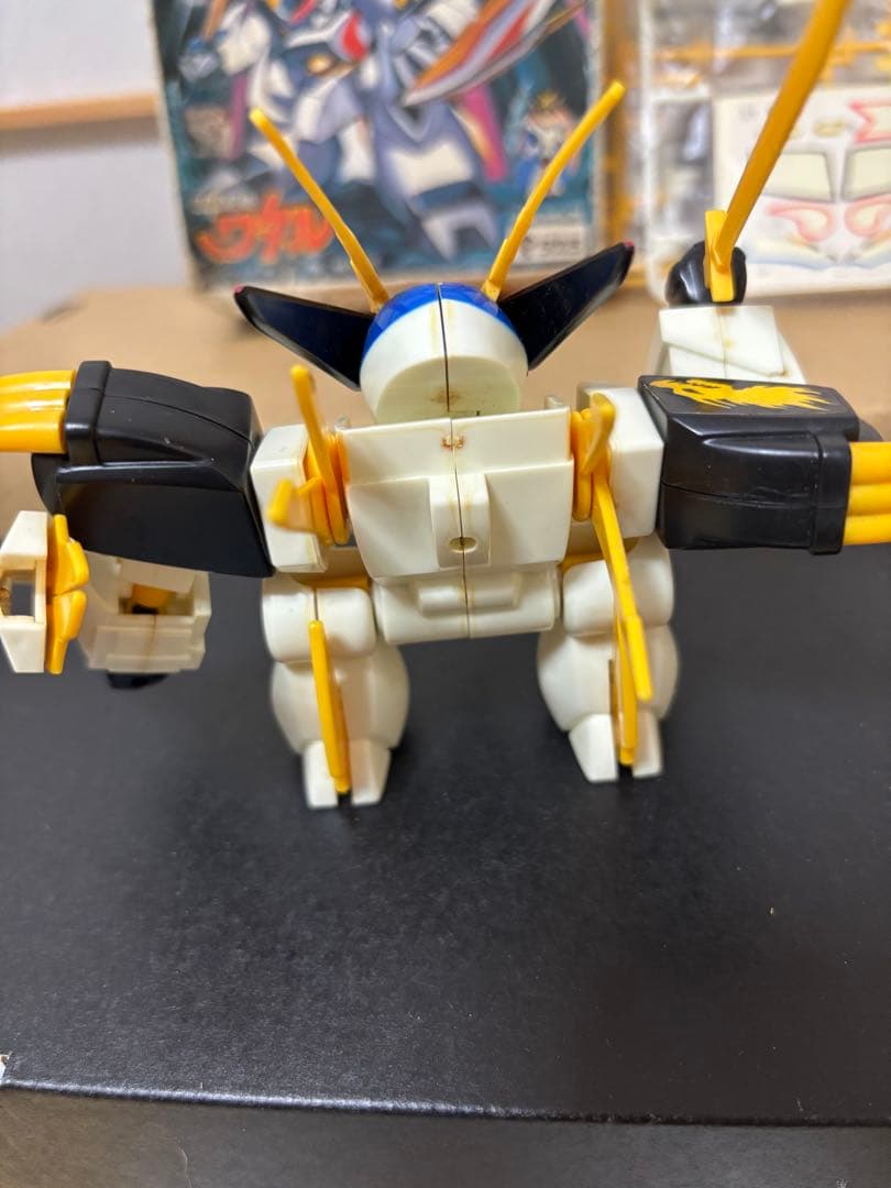 当時物】タカラ魔神英雄伝ワタルNo.21「龍王丸 」箱説カード人形等付属