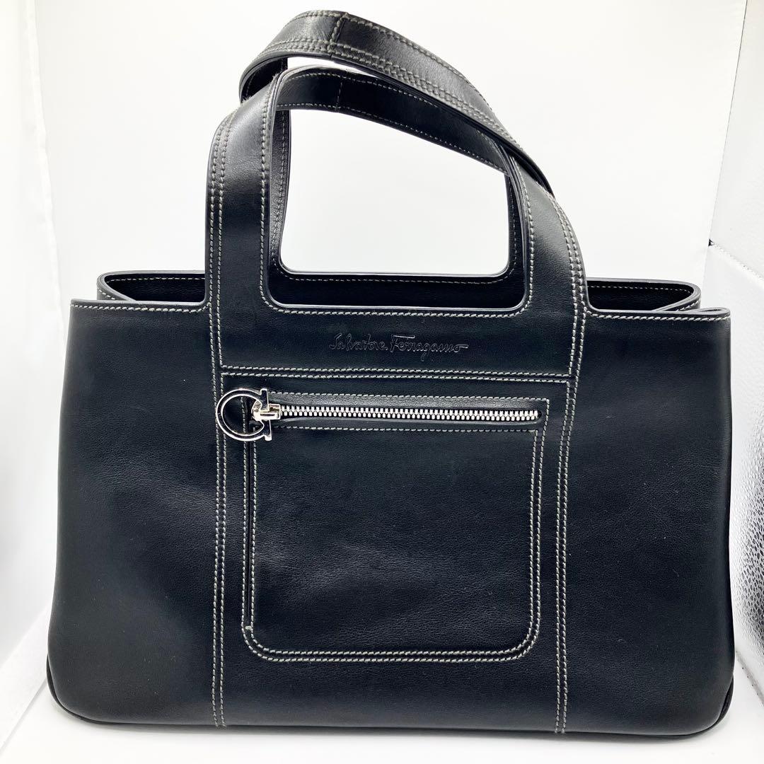 ぱっちさま　フェラガモ　ハンドバッグ　ガンチーニ　ブラック　レザー　レディース 楽天市場】フェラガモ ハンドバッグ FERRAGAMO ガンチーニ 214446