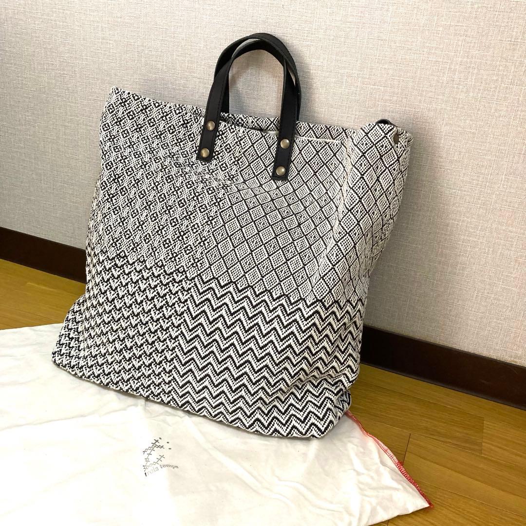 新品] trois temps トロワトン 手織り2wayトートバッグ - メルカリ