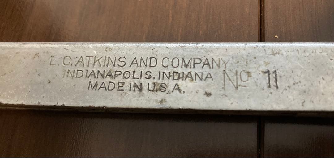 40sUSA製ATKINS社製弓のこぎりとMILFORD社の替え刃のセット - メルカリ