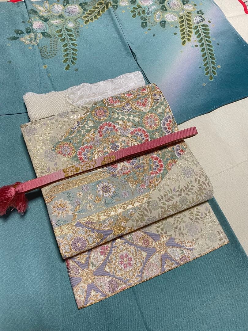 訪問着フルセット 辻ヶ花 絞り しつけ糸付き 正絹 入学式 卒業式