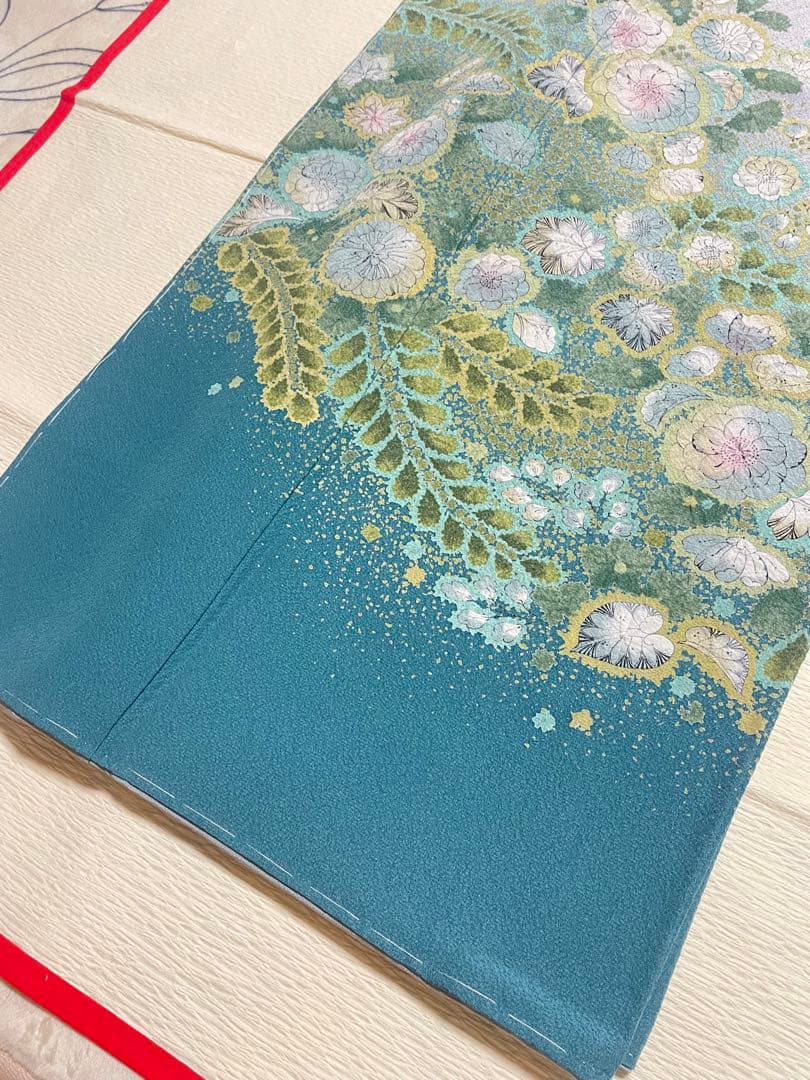 訪問着フルセット 辻ヶ花 絞り しつけ糸付き 正絹 入学式 卒業式