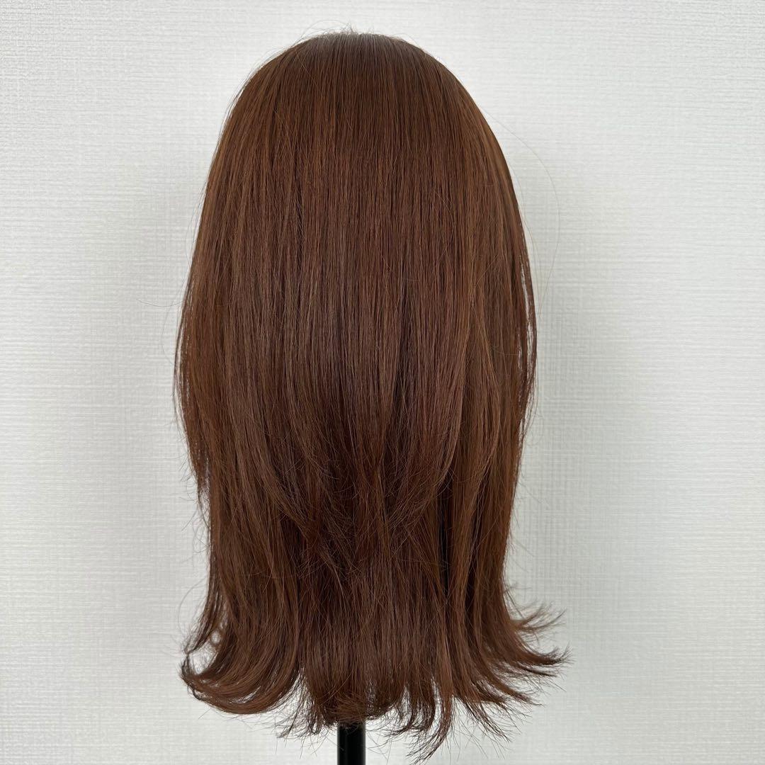 百合子ウィッグ ゆき3Dウィッグ ナチュラルブラウン人毛100% - メルカリ