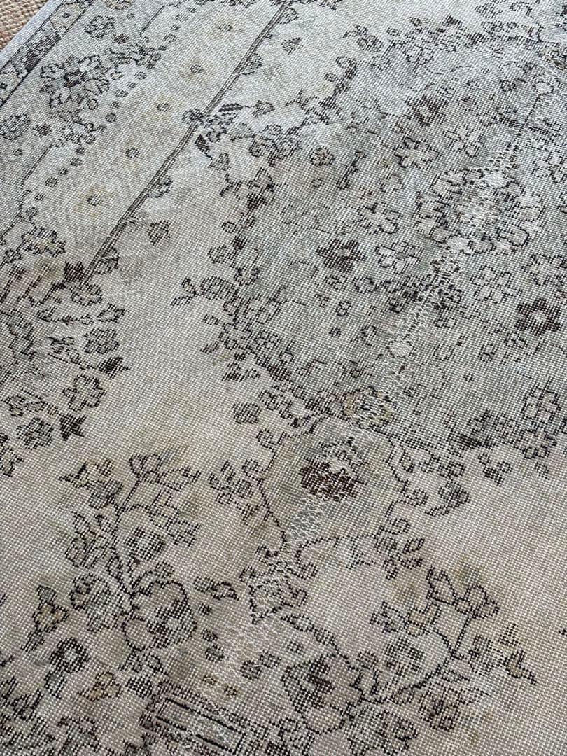 シノワズリ218×117 トルコヴィンテージラグ ベージュ オレンジ