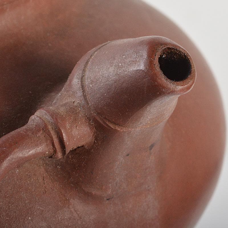 中国 紫砂 朱泥 梅文 急須 茶壷 在銘 V R5756