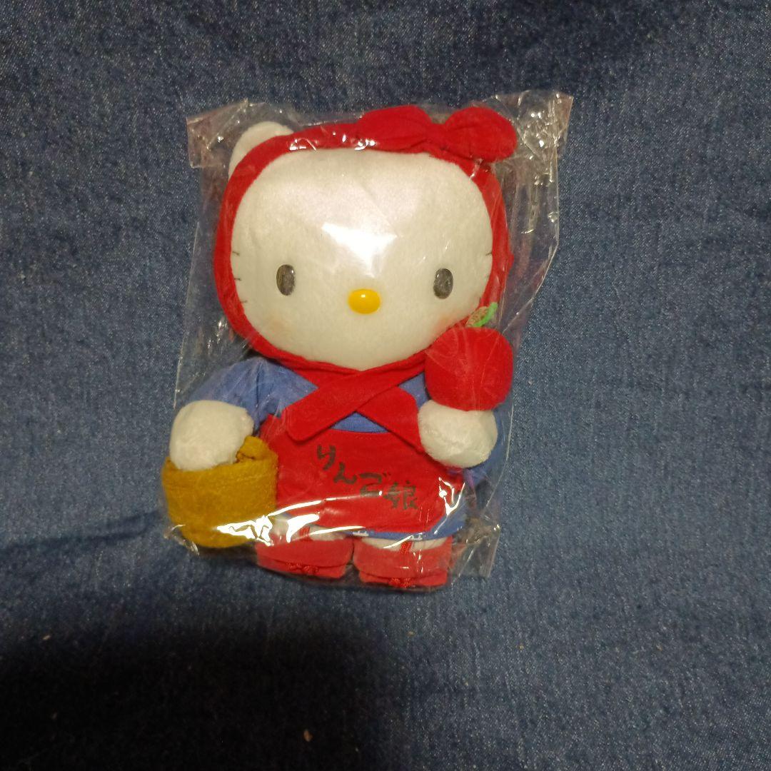 希少 レア ハローキティ ご当地 青森 りんご娘 ぬいぐるみ サンリオ ハローキティ みちのくキティ物語 りんご娘 ぬいぐるみ