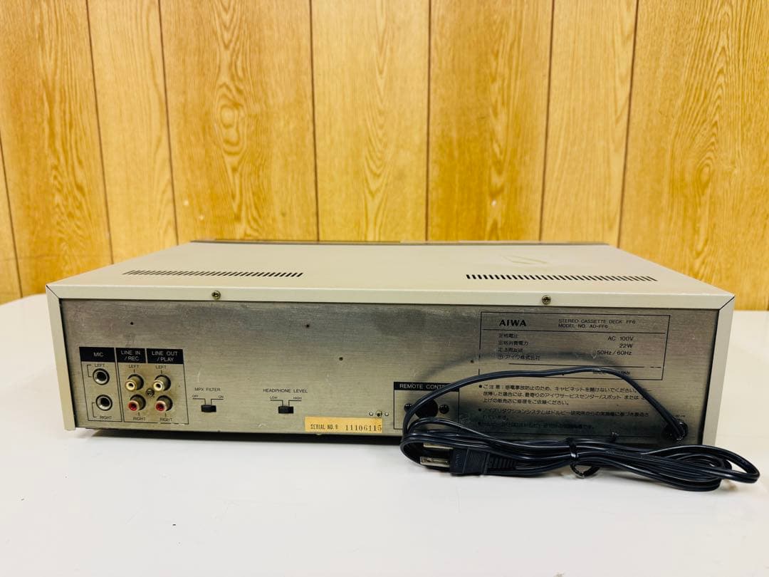 AIWA アイワ AD-FF6 カセットデッキ - メルカリ