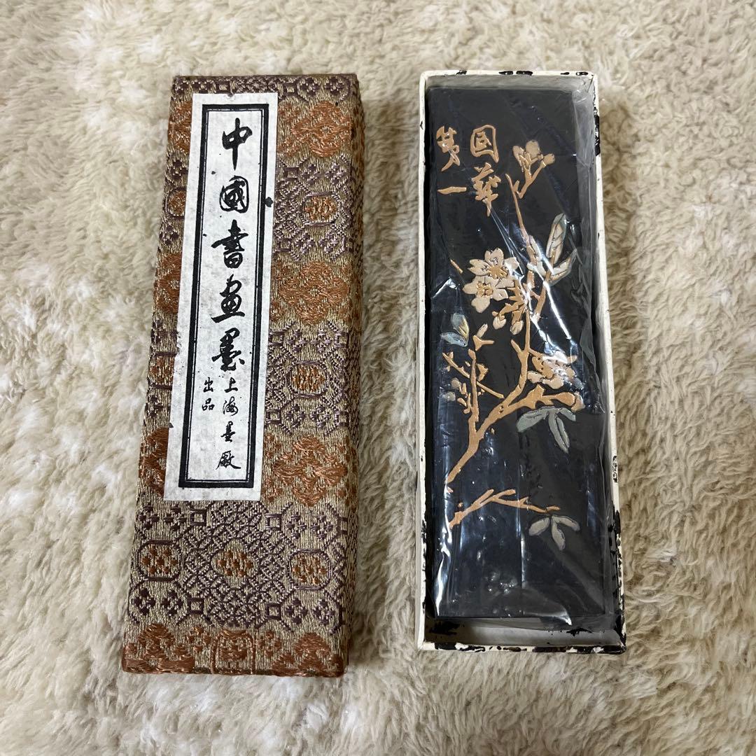 油煙101 国華第一 中国書画墨 上海墨廠出品 鉄斎翁書画宝墨 古墨