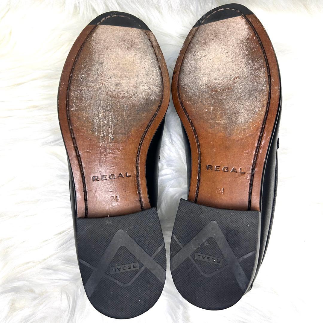 ✨美品✨【リーガル】ビットローファー 本革 黒 W83D 金具 24 - メルカリ