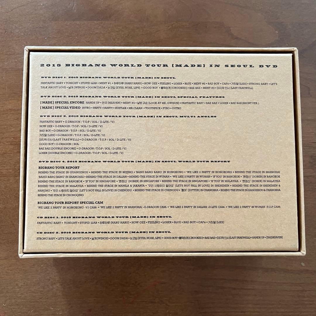 2016 BIGBANG WORLD TOUR MADE DVD クリアファイル DVD BIGBANG WORLD
