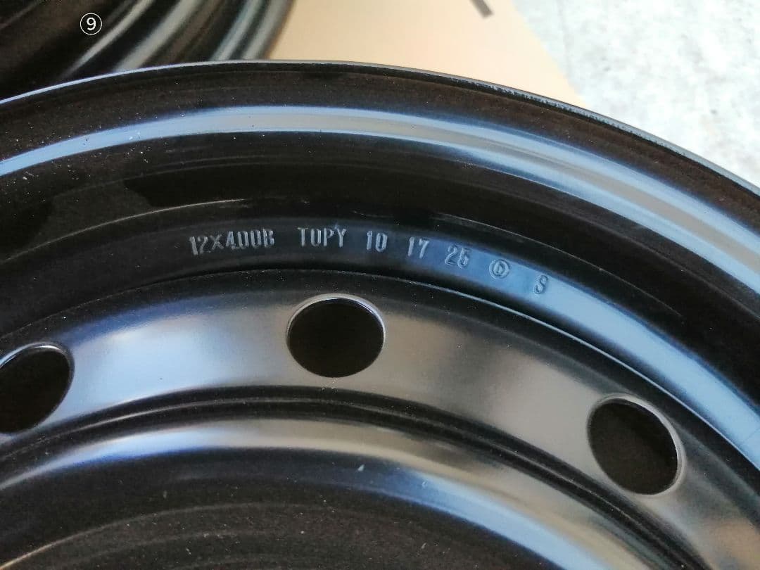 ❪スズキエブリイ“ブラック”パッケージ❫ ホイール▪キャップ12インチ4本セット