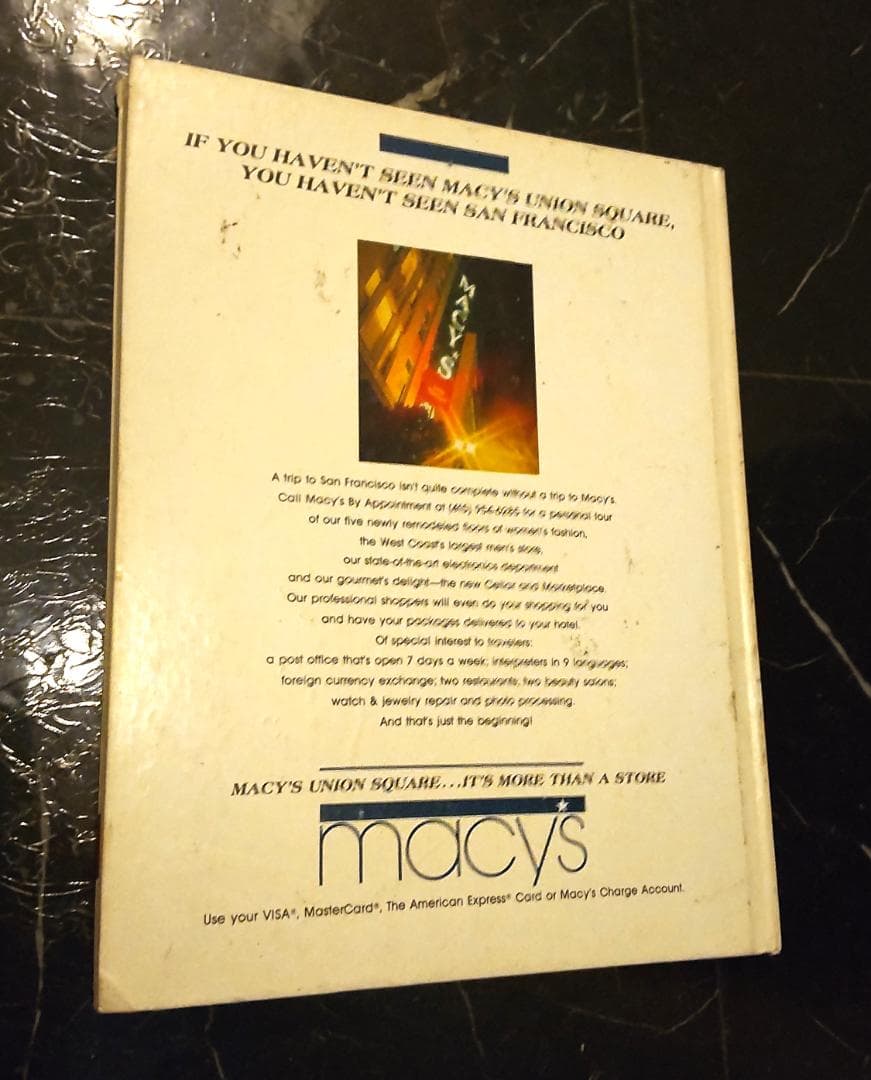 サンフランシスコ ヒルトンホテル ビジターガイドブック 古い洋書 英語