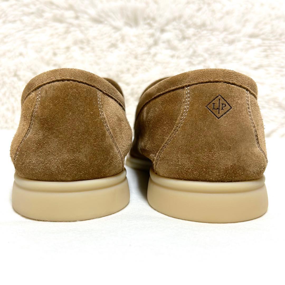 極美品 ロロピアーナ サマーウォーク モカシン スリッポン スエード 41