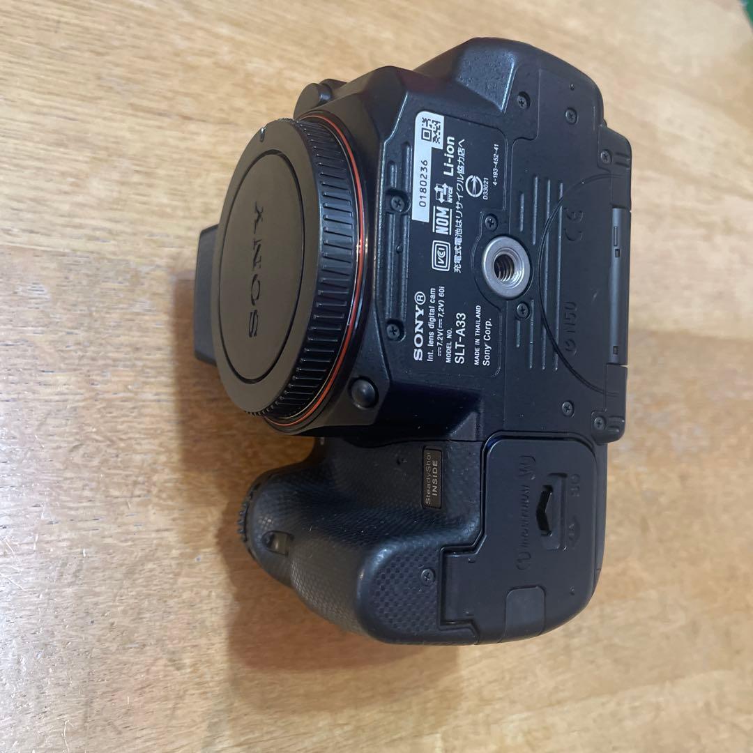 SONY α33 ズームレンズキット+ 55-200 SLT-A33 一眼カメラ - メルカリ