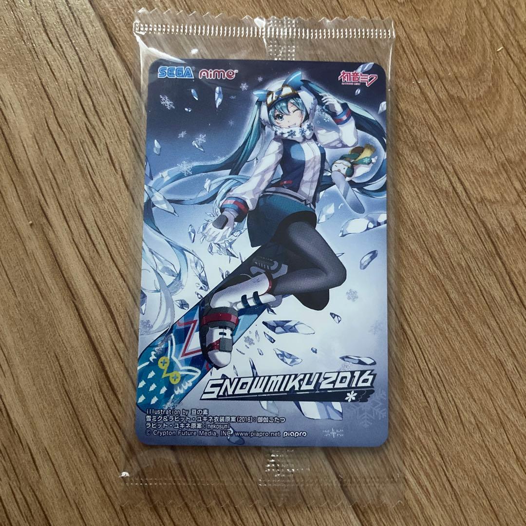 SEGA 初音ミク Aimeカード 雪ミク2016デザイン 未使用品 - メルカリ