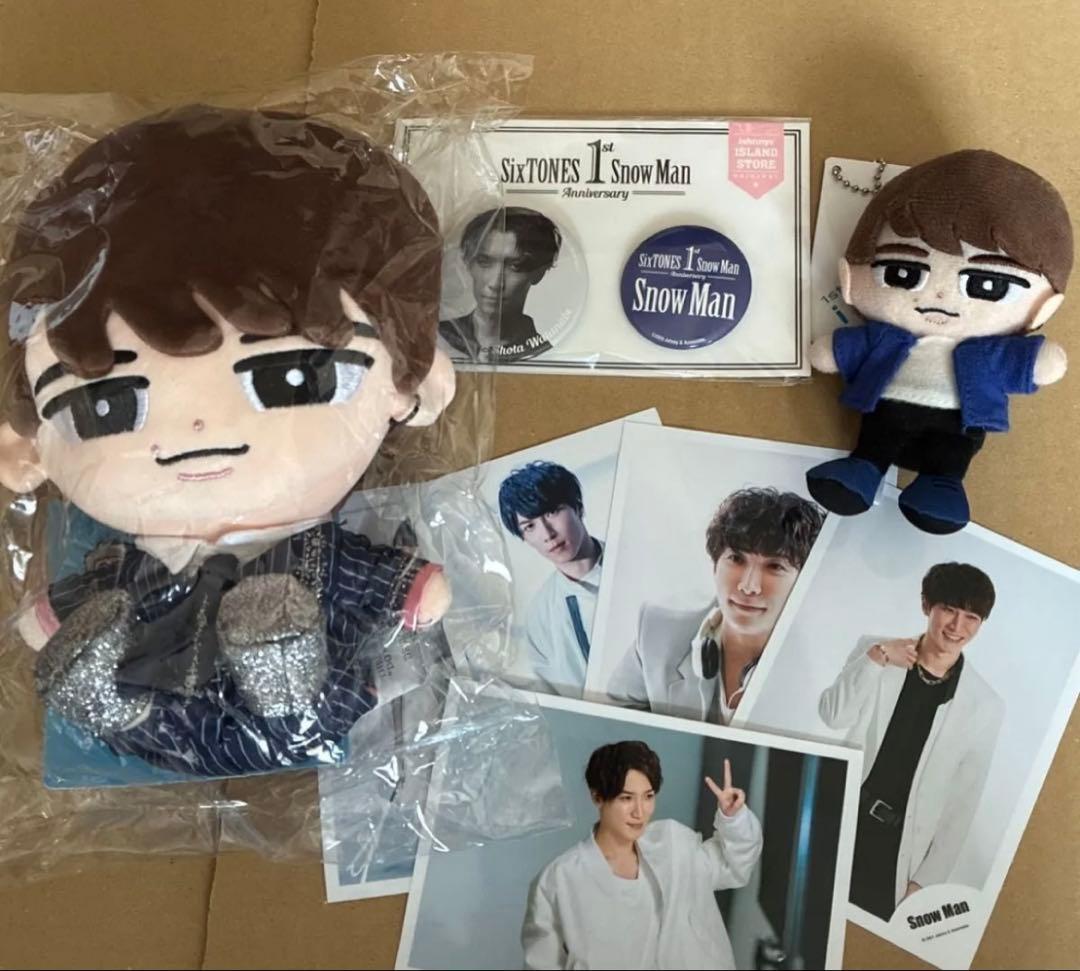 Man すのチル BIGぬいぐるみ セット 渡辺翔太 ☆Snow Man Snow World すのチルぶら下がらないシリーズ BIGぬいぐるみ