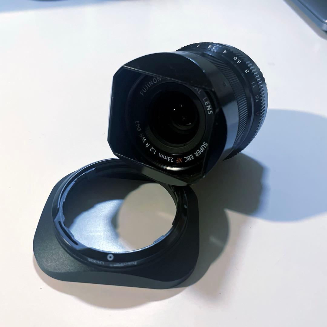 XF23mmF2 R WR レンズフード2種付き