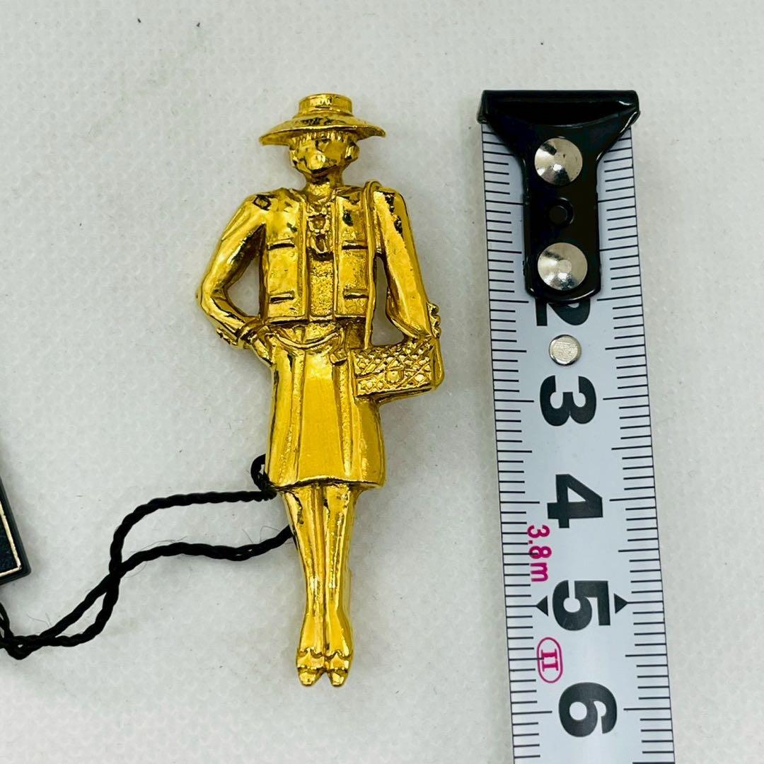 【mh/11.23/30】シャネル CHANELマドモアゼルモチーフ ブローチ