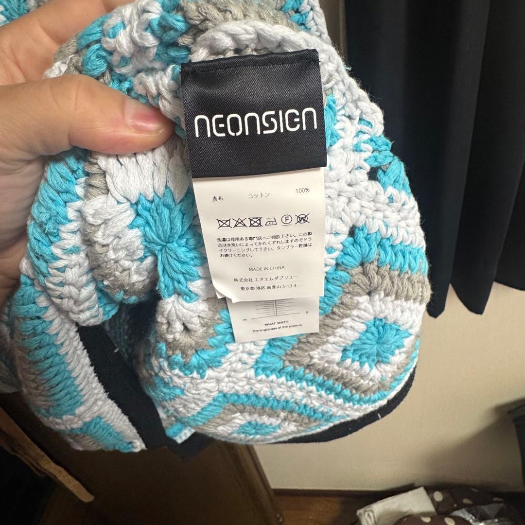 NEON SIGN Crochet Sweater L-XL - メルカリ