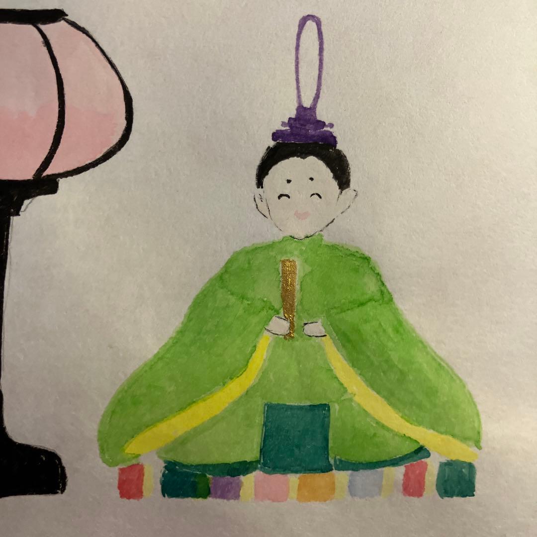 お内裏様 ぼんぼり 屏風 ひな祭り 桃の節句 奉書紙A4サイズ - メルカリ