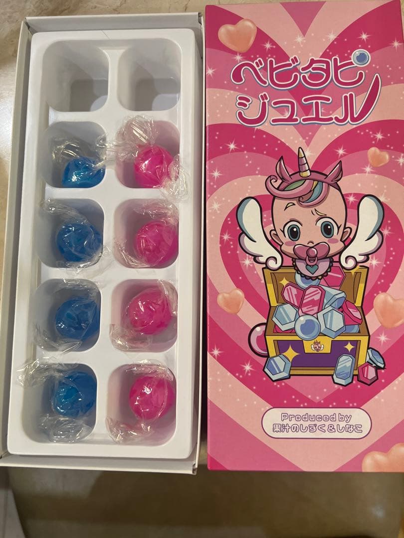 しなこちゃん☆ベビタピジュエル 8個入り ピンク・青 - メルカリ