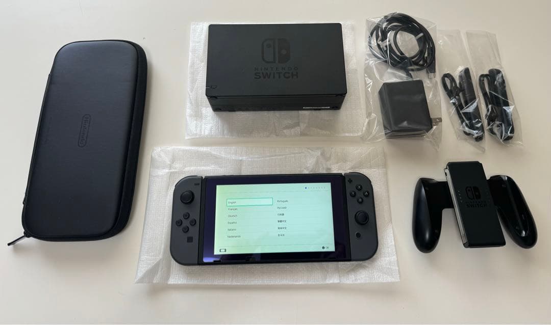 Nintendo Switch 本体 充実の付属品付き 任天堂 Nintendo Switch 本体 (有機ELモデル) Joy-Con(L)ネオンブルー